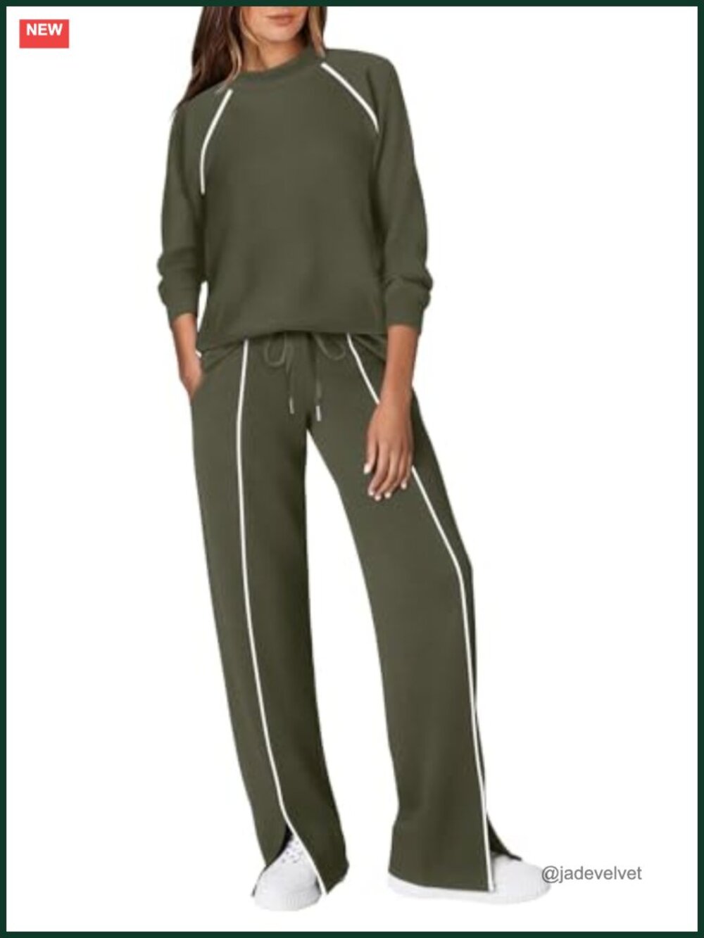 2 Piece Track Suit Set Women Airport Travel Outfits Mock Neck Lounge Sets Fall